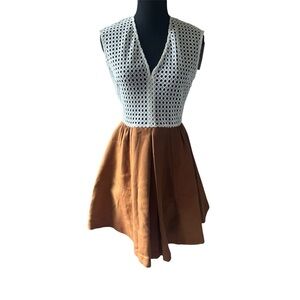 Sandro White Lace Detail Top